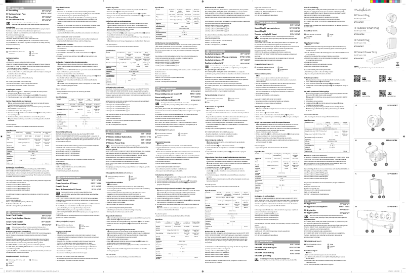 Page 1 de la notice Manuel utilisateur Nedis RFP410FWT