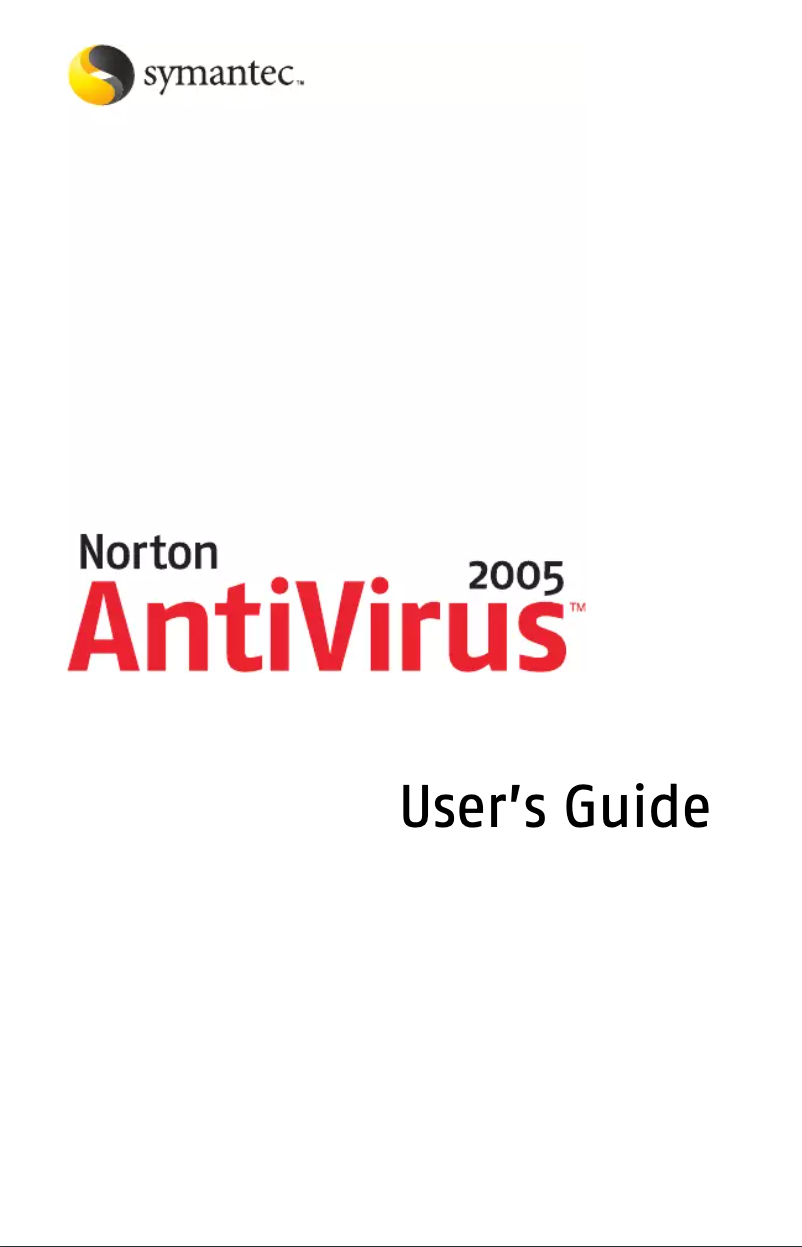 Page n°1 - Manuel utilisateur Symantec - Norton AntiVirus 2005