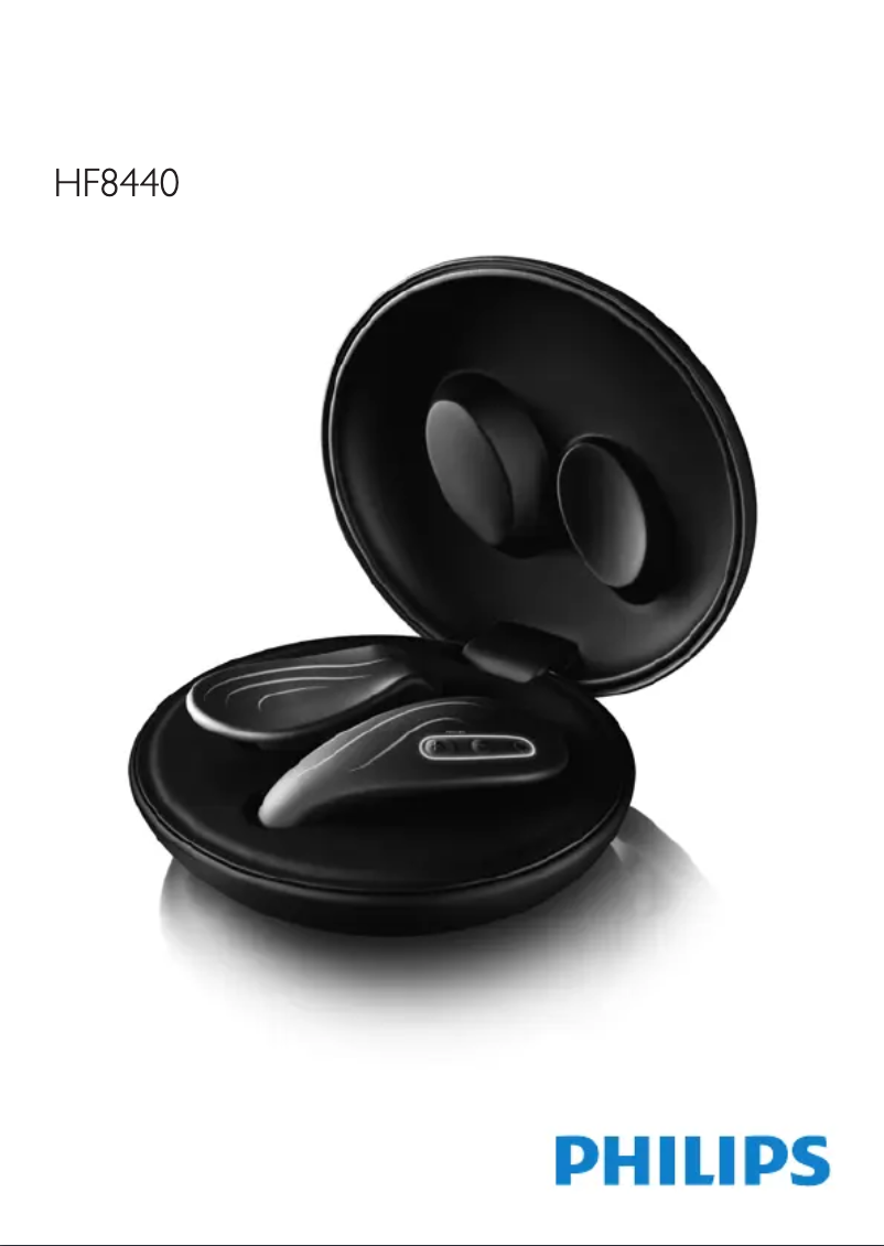 Page 1 of the manual User Manual Philips HF8440