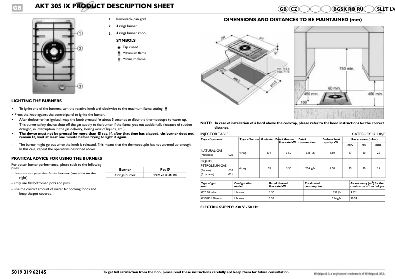Image de la première page du manuel de l'appareil AKT 305/IX