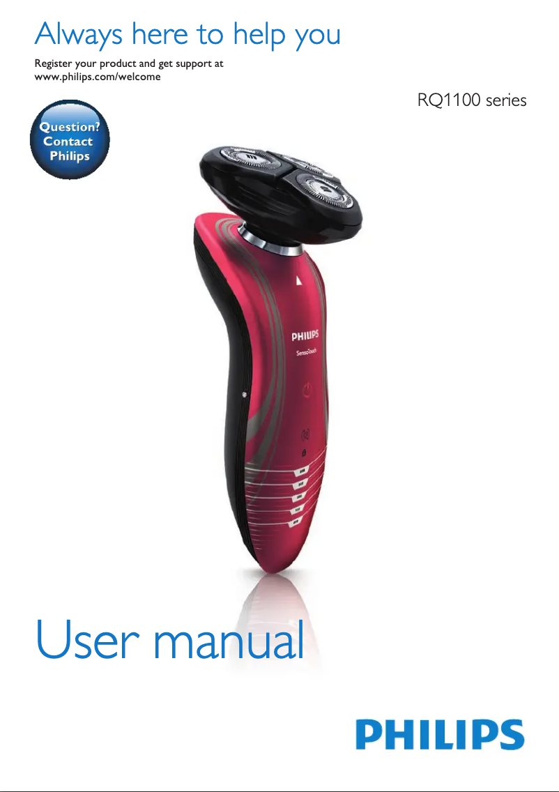 Page n°1 - Manuel utilisateur Philips AquaTouch AT883