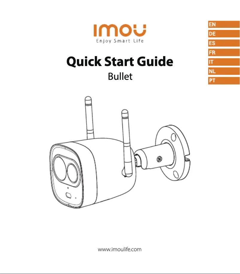 Page 1 de la notice Manuel utilisateur Imou New Bullet