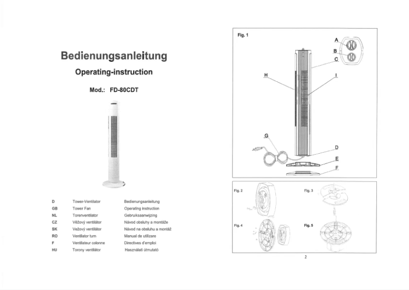 Page n°1 - Manuel utilisateur Heller FD-80CDT