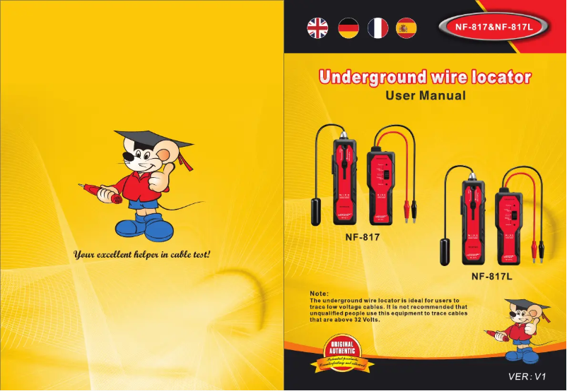Page 1 de la notice Manuel utilisateur Noyafa NF-817L