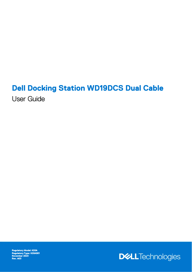 Image de la première page du manuel de l'appareil WD19DCS