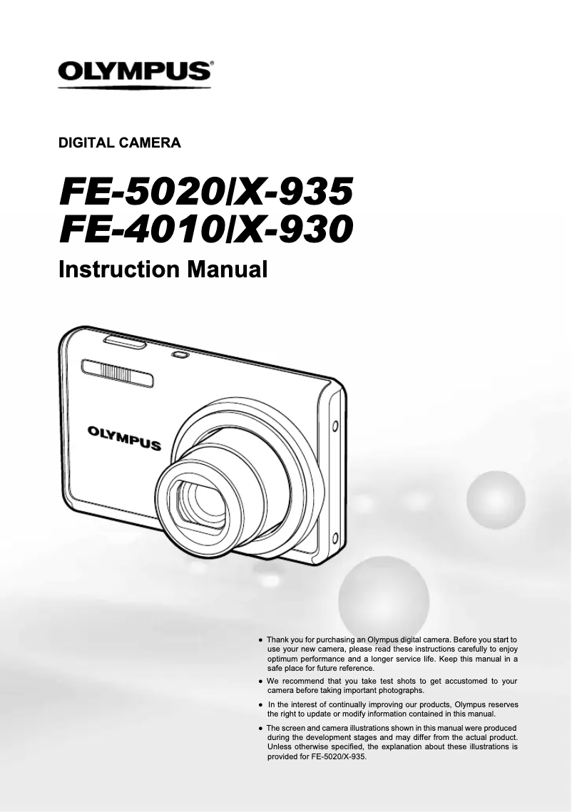 Página 1 del manual Manual de usuario Olympus X-935