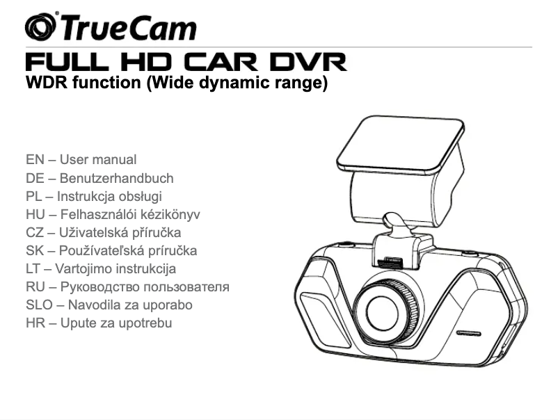 Página 1 del manual Manual de usuario TrueCam A4