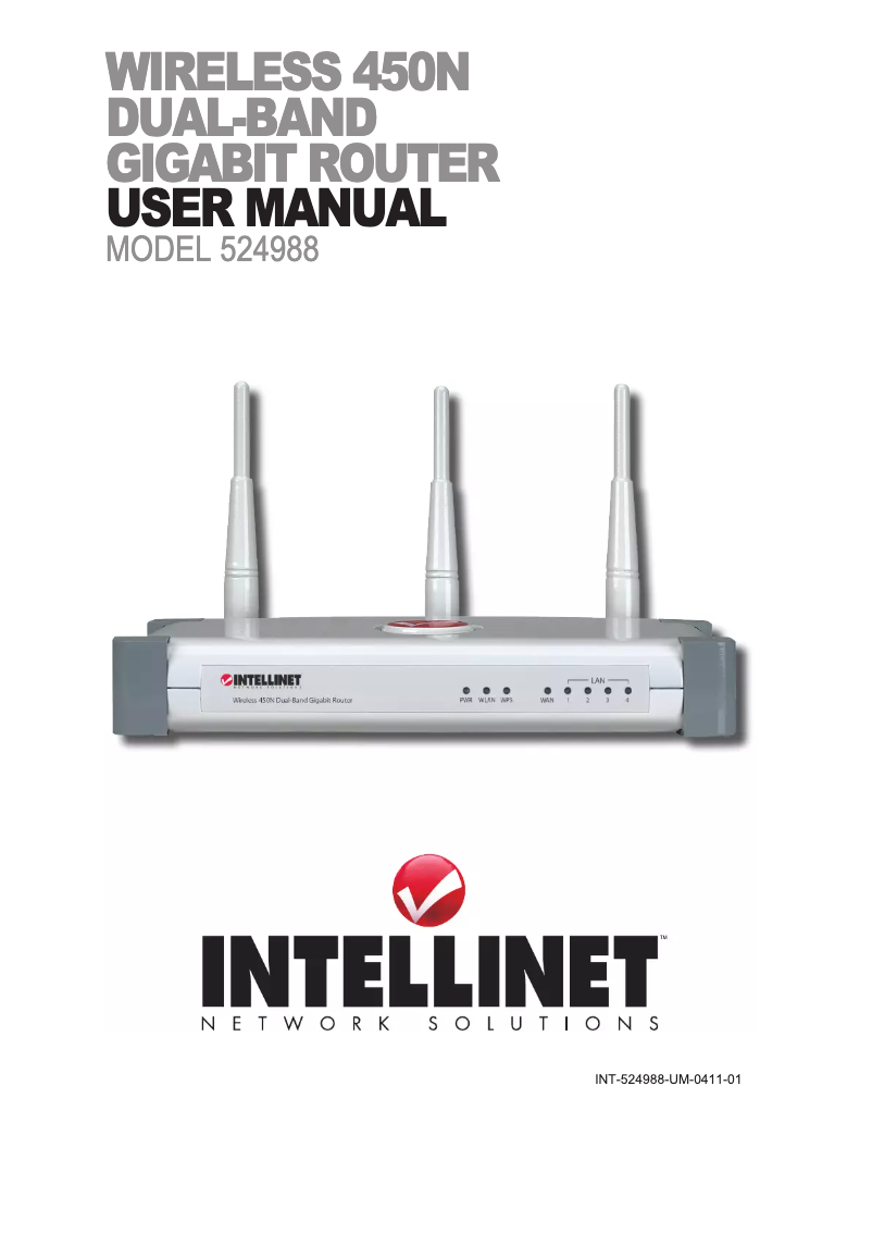 Page n°1 - Manuel utilisateur Intellinet 450N 524988