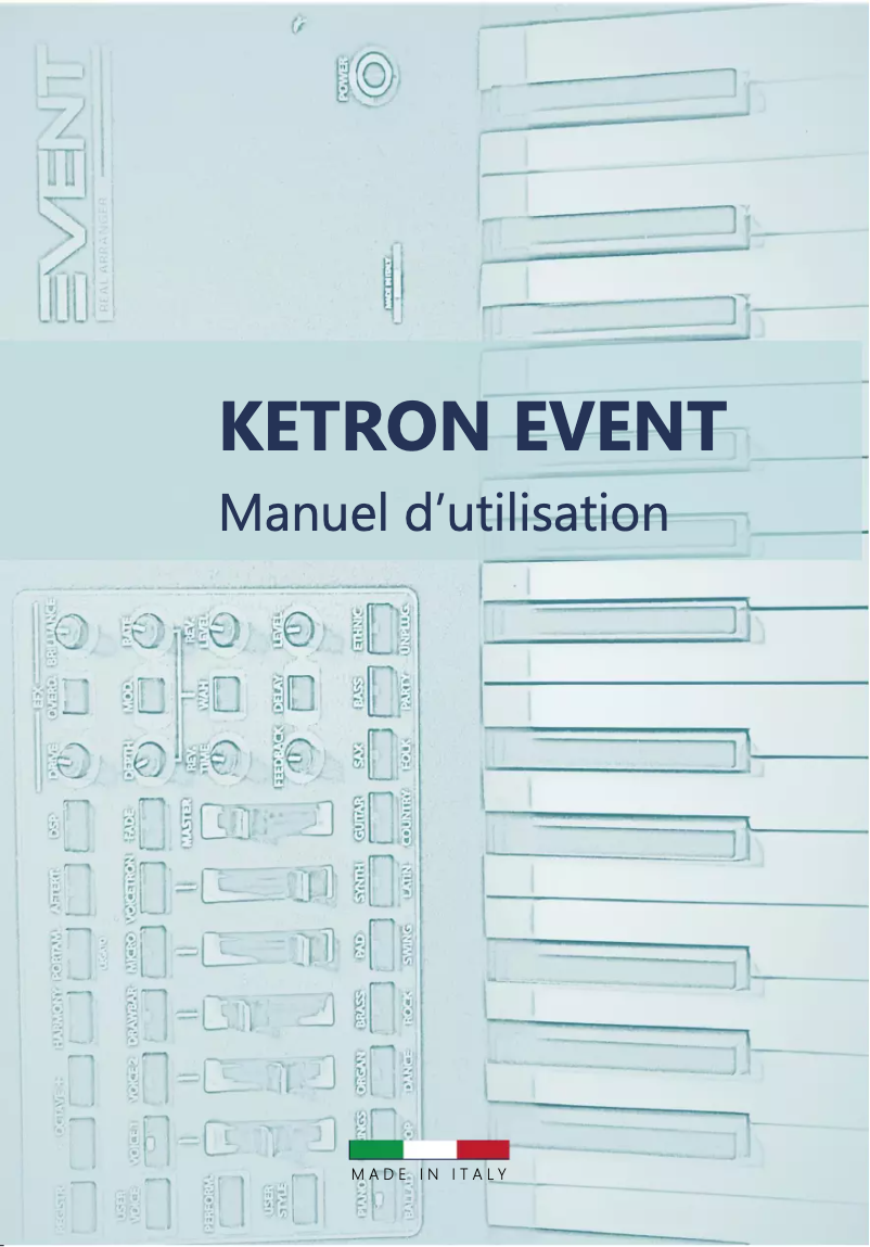 Page n°1 - Manuel utilisateur Ketron EVENT61