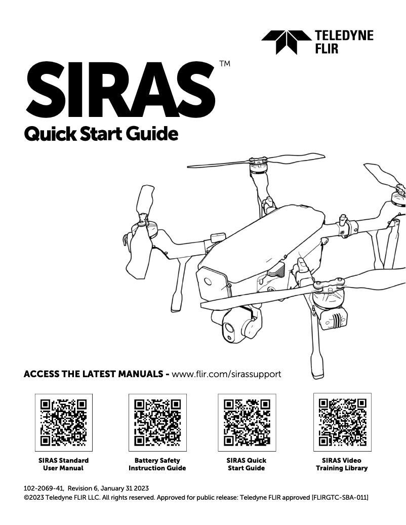 Page n°1 - Guide de démarrage rapide FLIR SIRAS