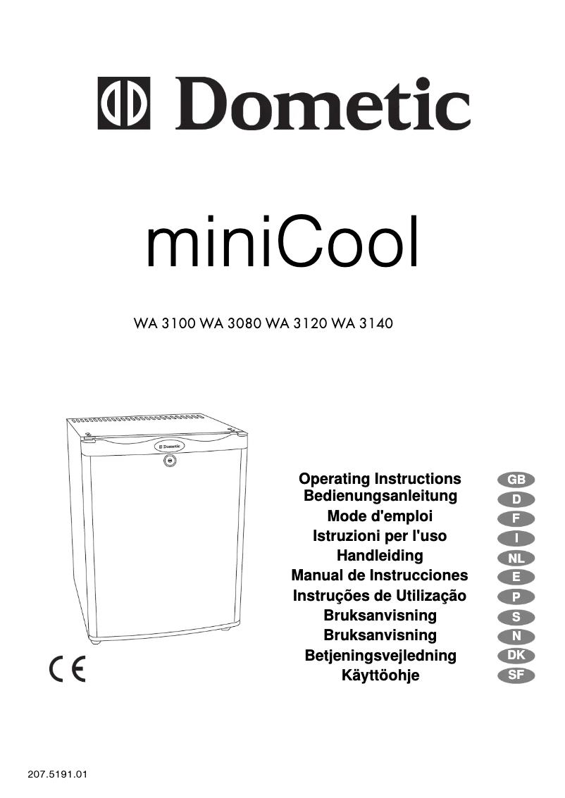 Página 1 del manual Manual de usuario Dometic WA 3120 B W