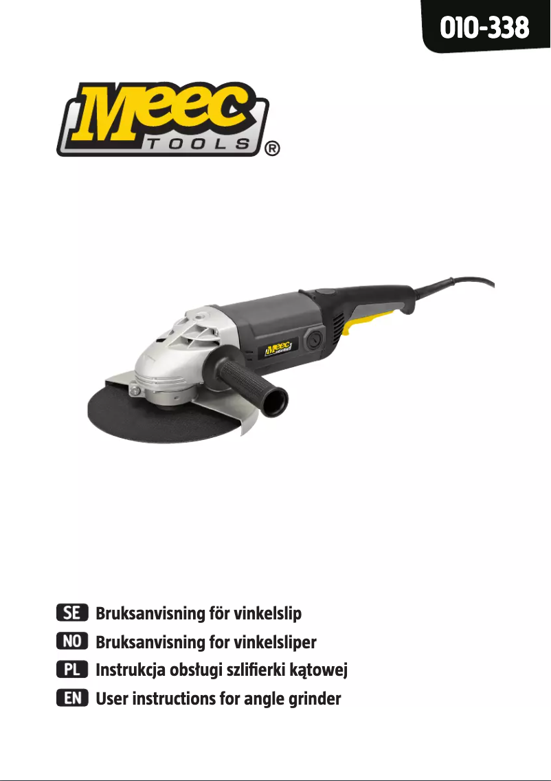 Page n°1 - Manuel utilisateur Meec Tools 010-338