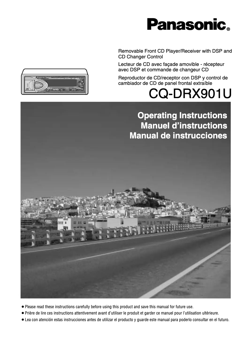 Image de la première page du manuel de l'appareil CQ-DRX901U