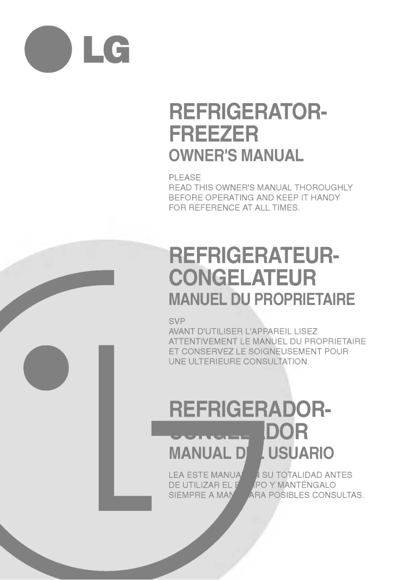 Page 1 de la notice Manuel utilisateur LG GR-652QVP