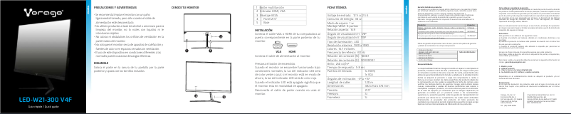 Page 1 de la notice Manuel utilisateur Vorago LED-W21-300 V4F