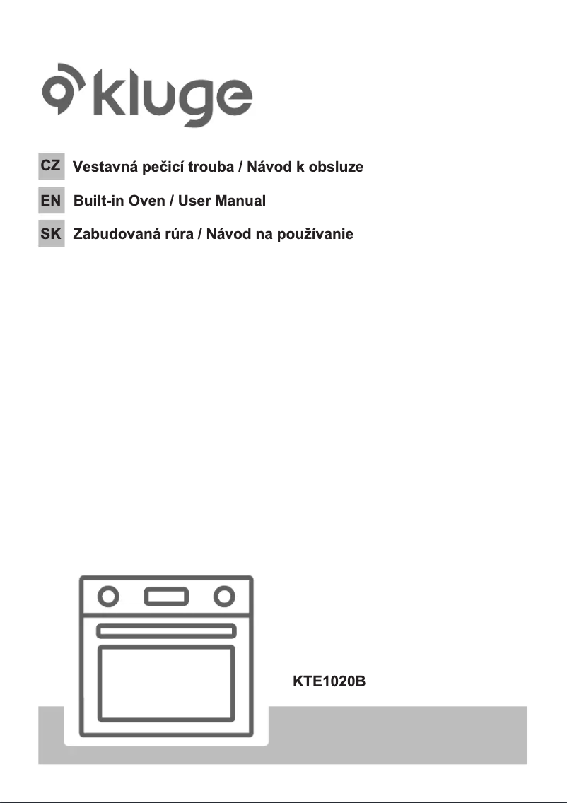 Page n°1 - Mode d'emploi Kluge KTE1020B
