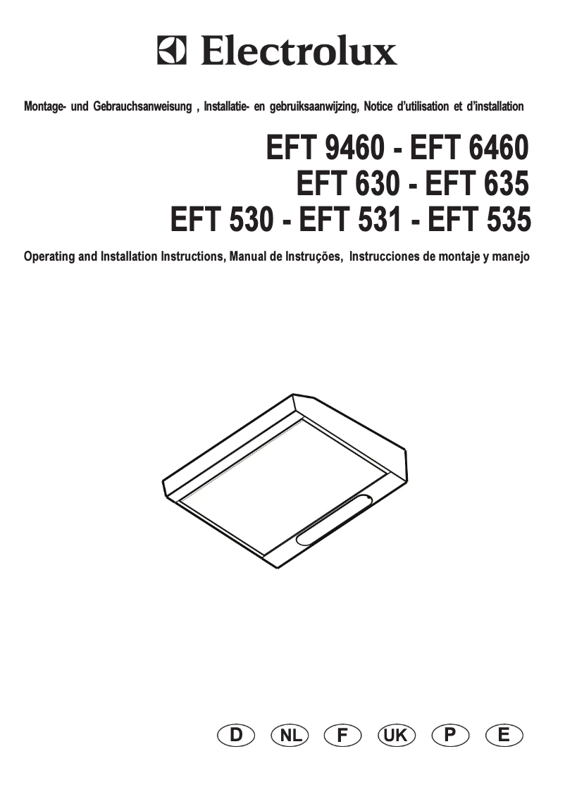Page n°1 - Manuel utilisateur Electrolux EFT 530