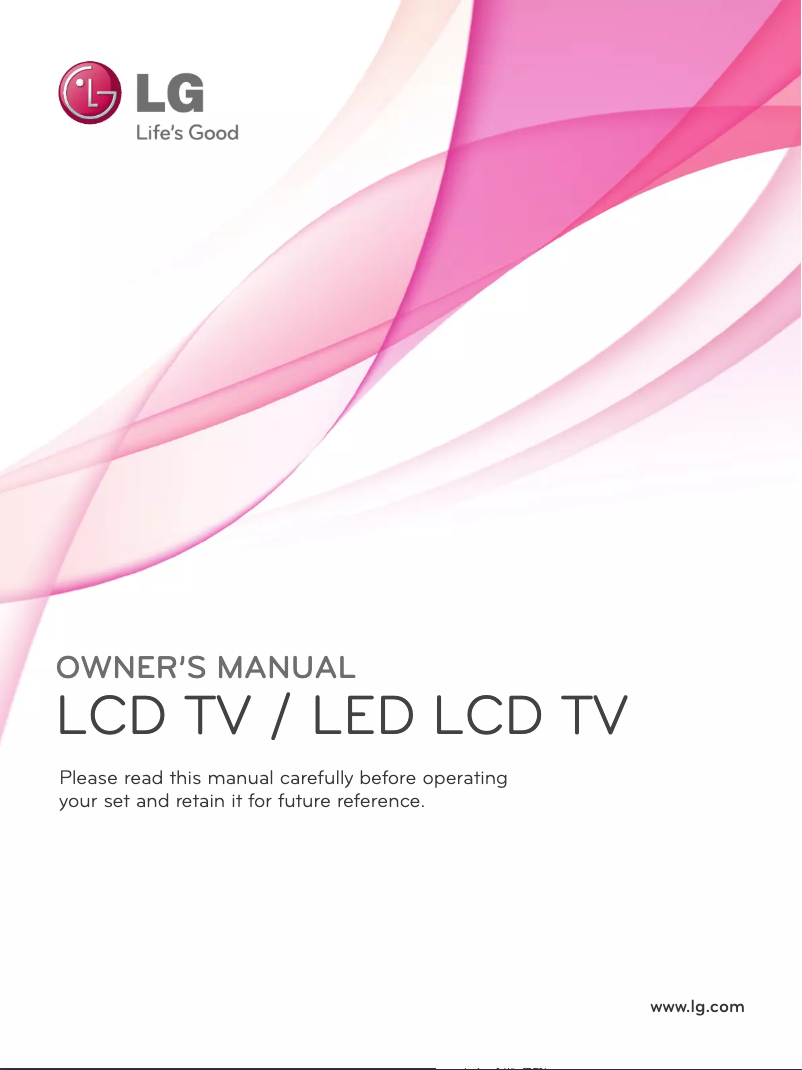 First page image of the manual for 52LD560