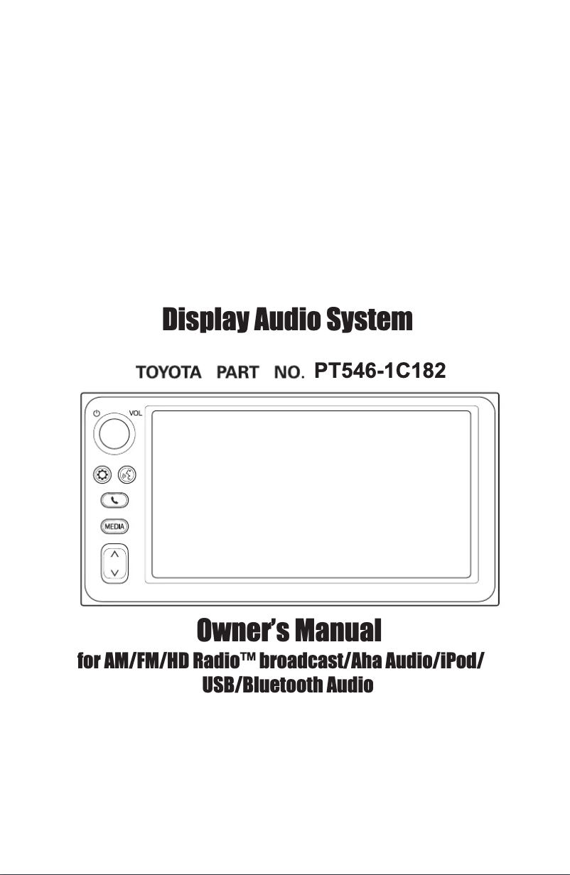 Page 1 de la notice Manuel utilisateur Toyota C-HR (2018)