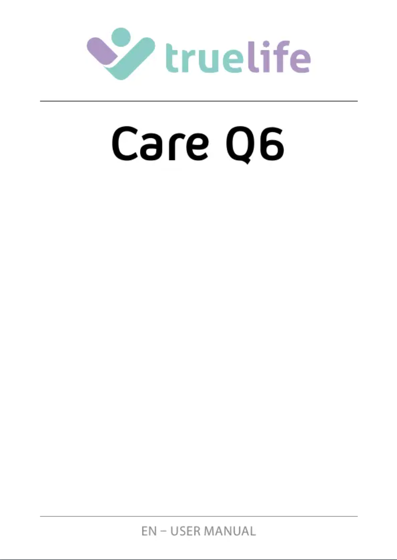 Image de la première page du manuel de l'appareil Care Q6