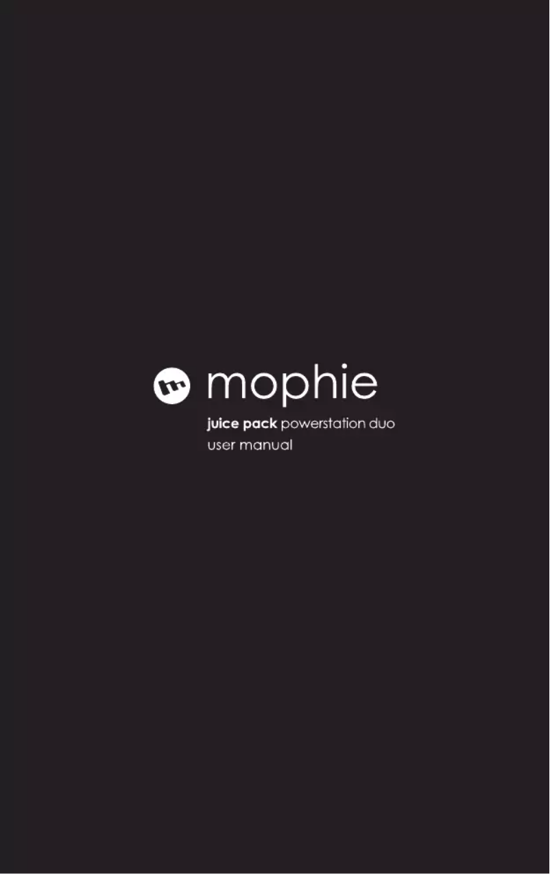 Página 1 del manual Manual de usuario Mophie Juice Pack Powerstation Duo
