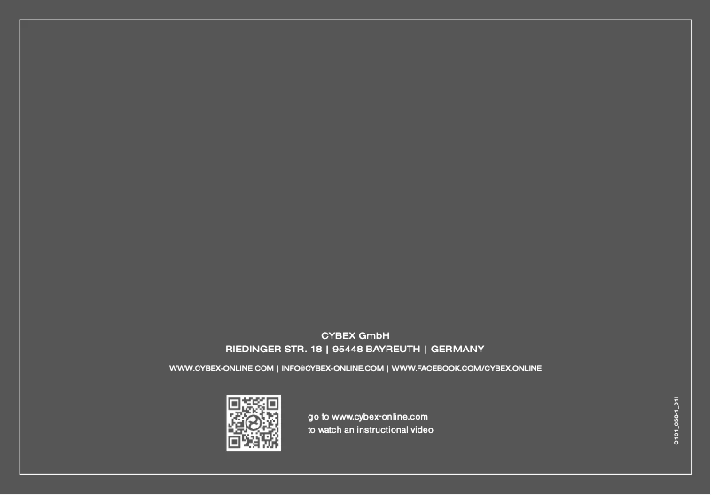 Page n°1 - Manuel utilisateur Cybex Sirona Plus