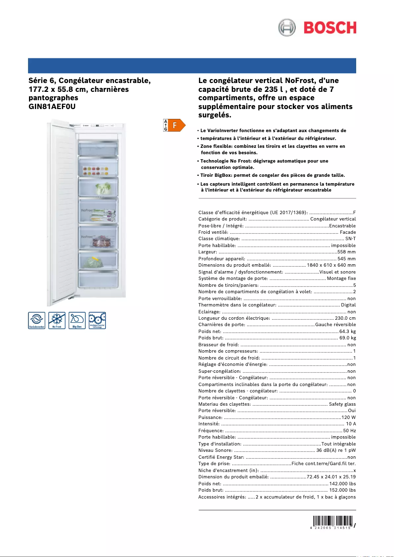 Image de la première page du manuel de l'appareil GIN81AEF0U