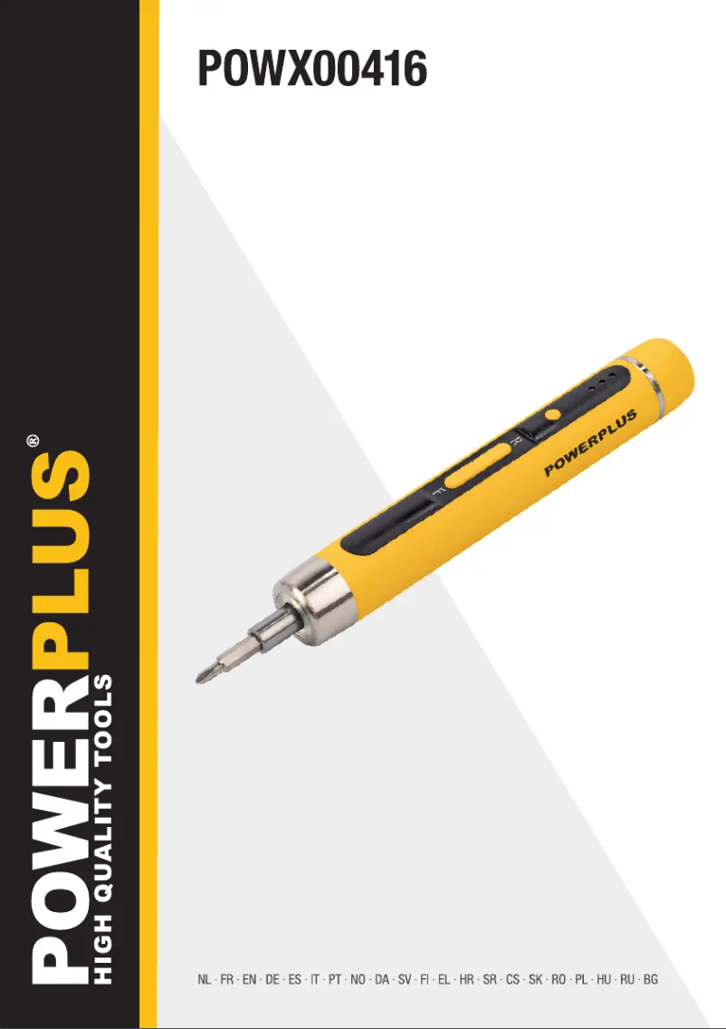 Image de la première page du manuel de l'appareil POWX00416