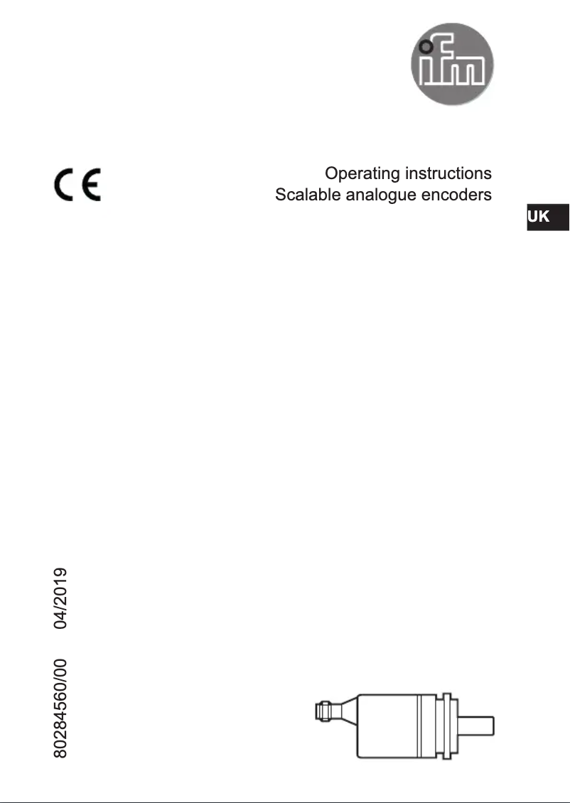Page n°1 - Manuel utilisateur IFM RMU100