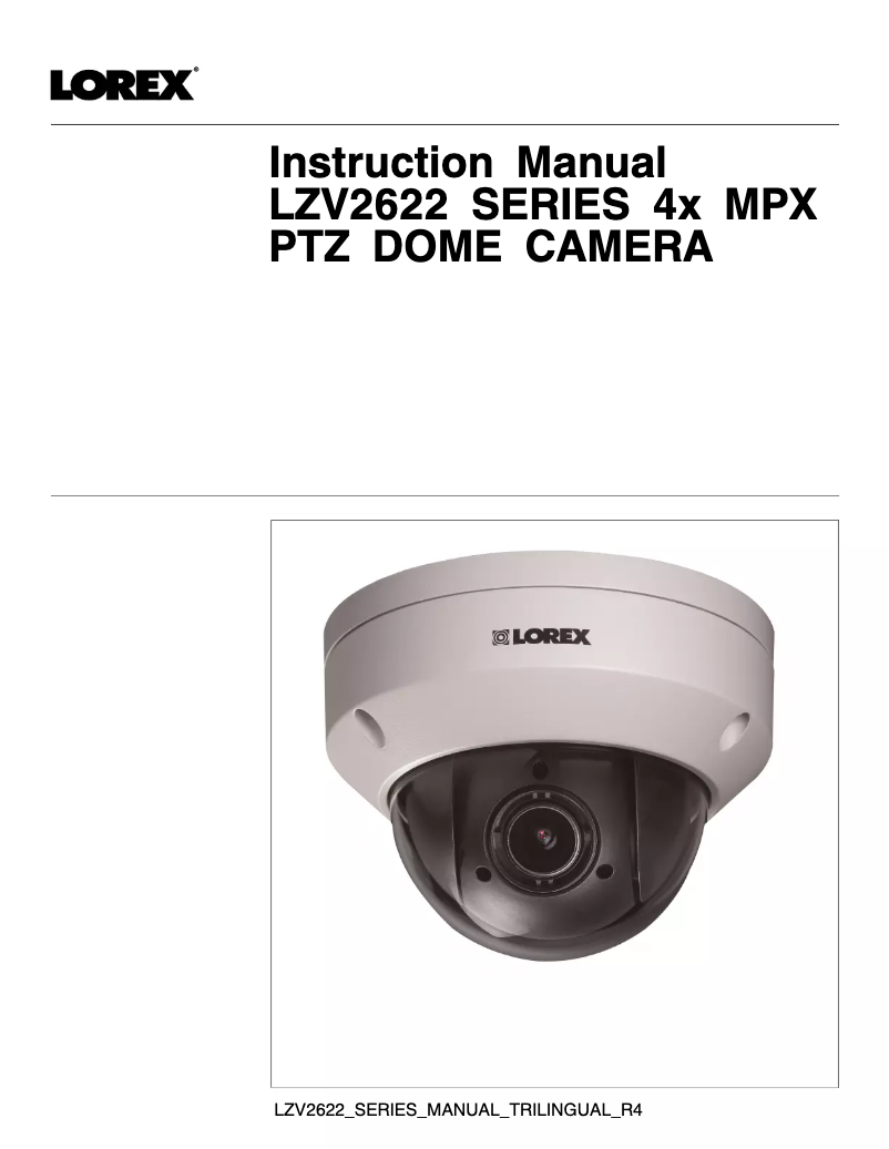 Página 1 del manual Manual de usuario Lorex LZV2622BW