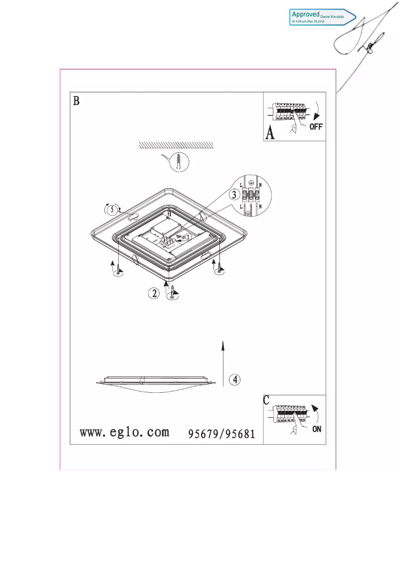 Page 1 de la notice Manuel utilisateur Eglo Competa 1