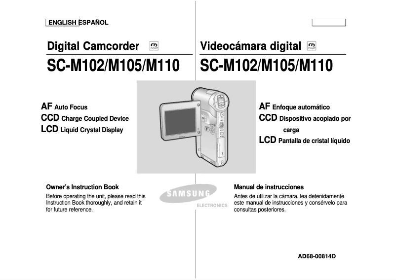 Image de la première page du manuel de l'appareil SC-M105