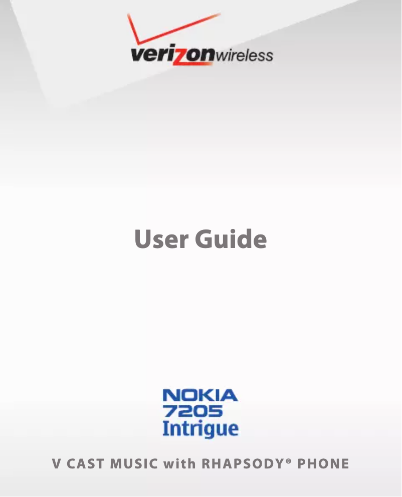 Imagen de la primera página del manual del dispositivo 7205 Intrigue