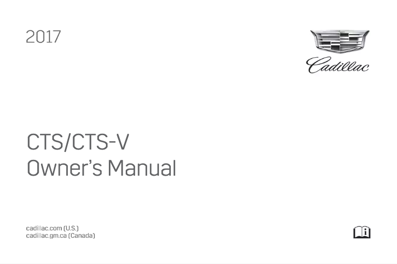 Image de la première page du manuel de l'appareil CTS-V Sedan (2017)