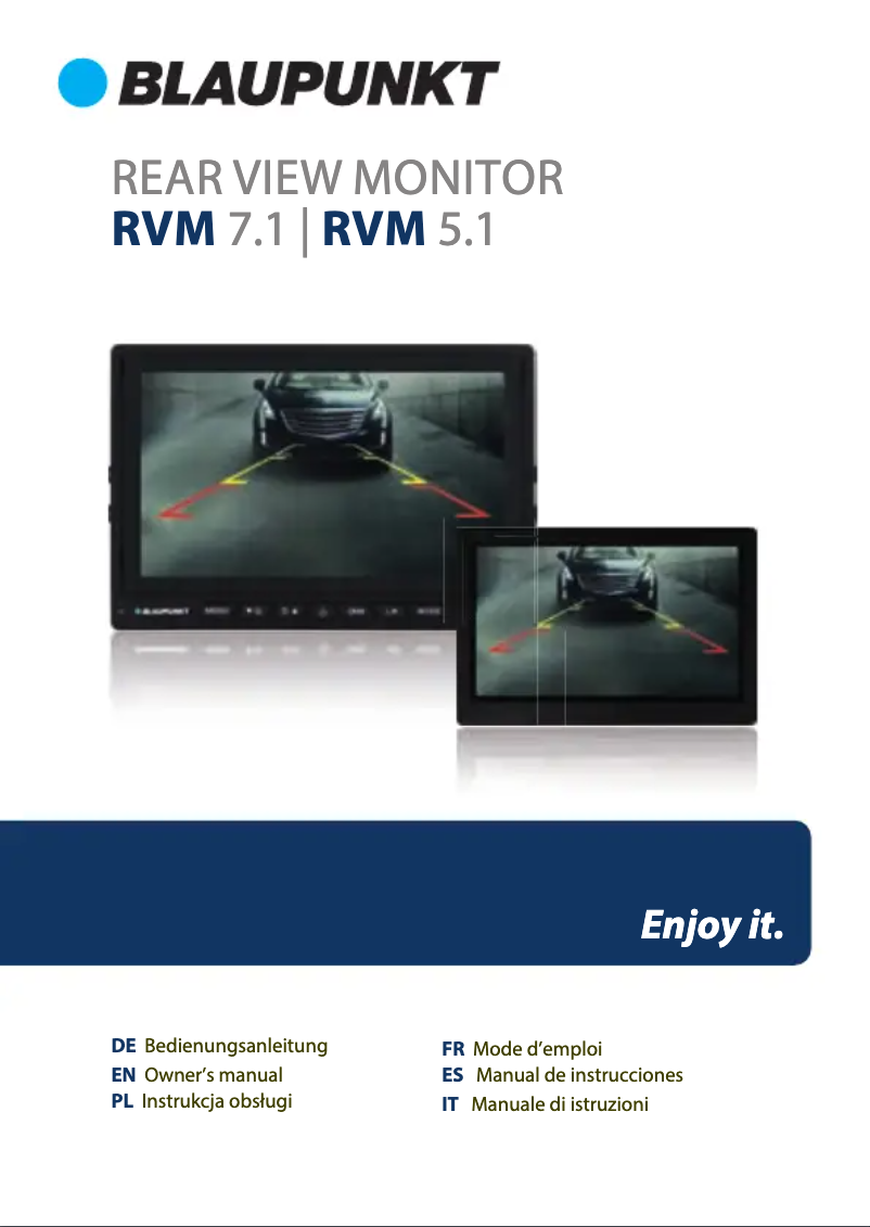 Página 1 del manual Manual de usuario Blaupunkt RVM 5.1