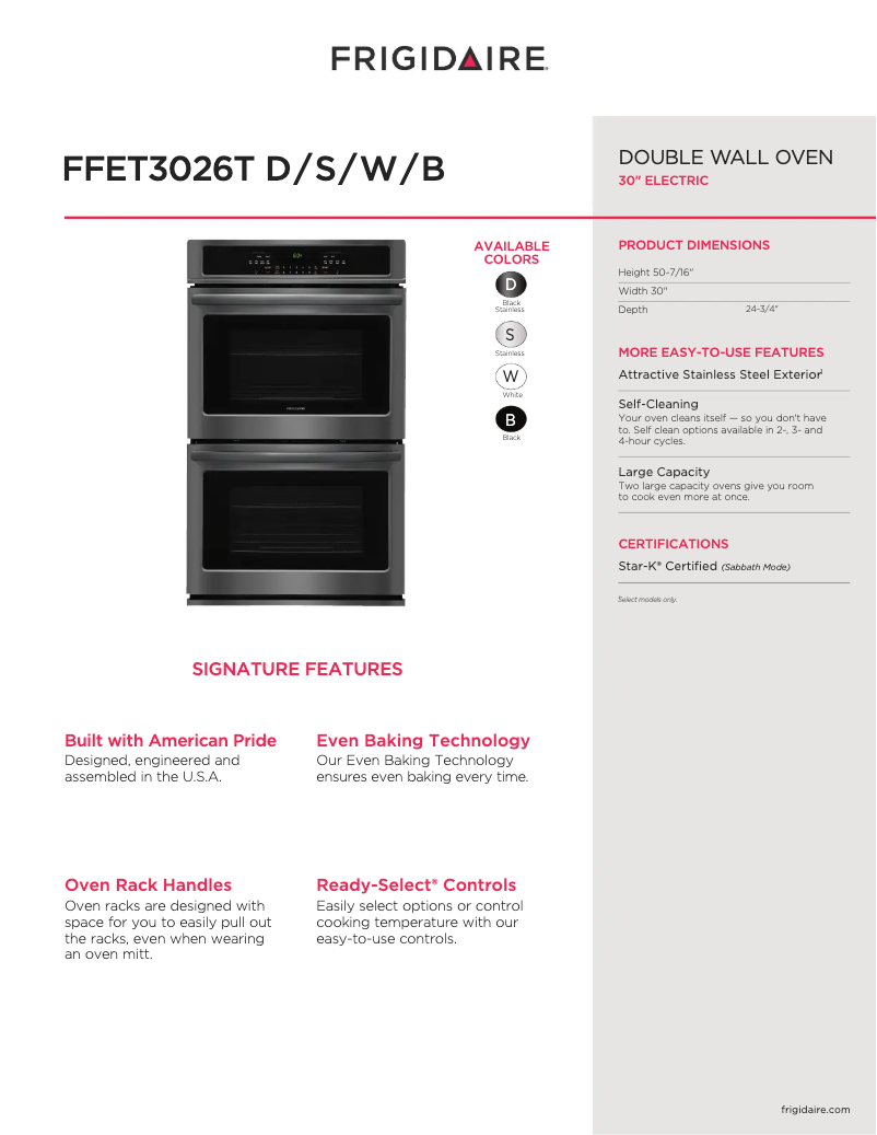 Image de la première page du manuel de l'appareil FFET3026TW