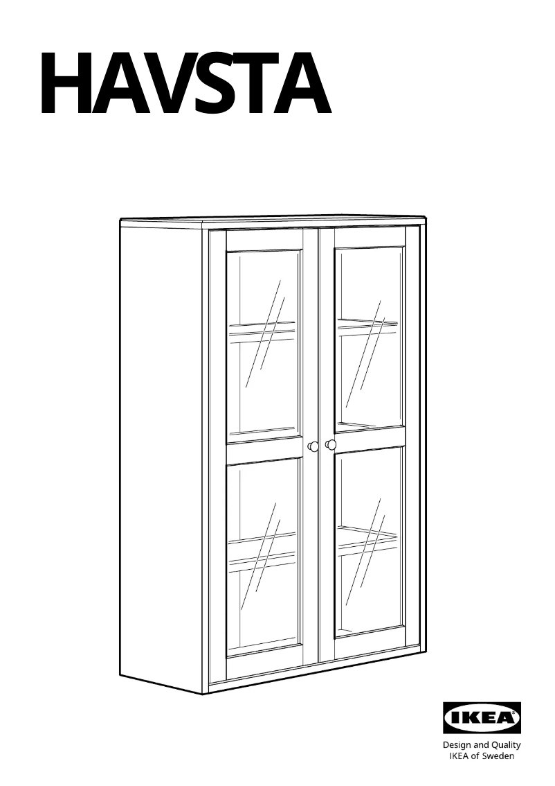 Page 1 de la notice Manuel utilisateur Ikea HAVSTA 005.292.61