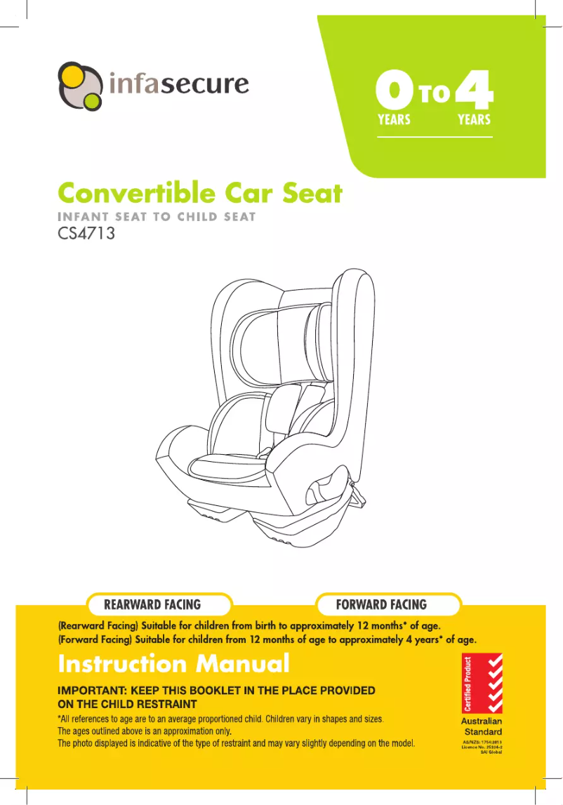 Page 1 de la notice Manuel utilisateur InfaSecure Serene