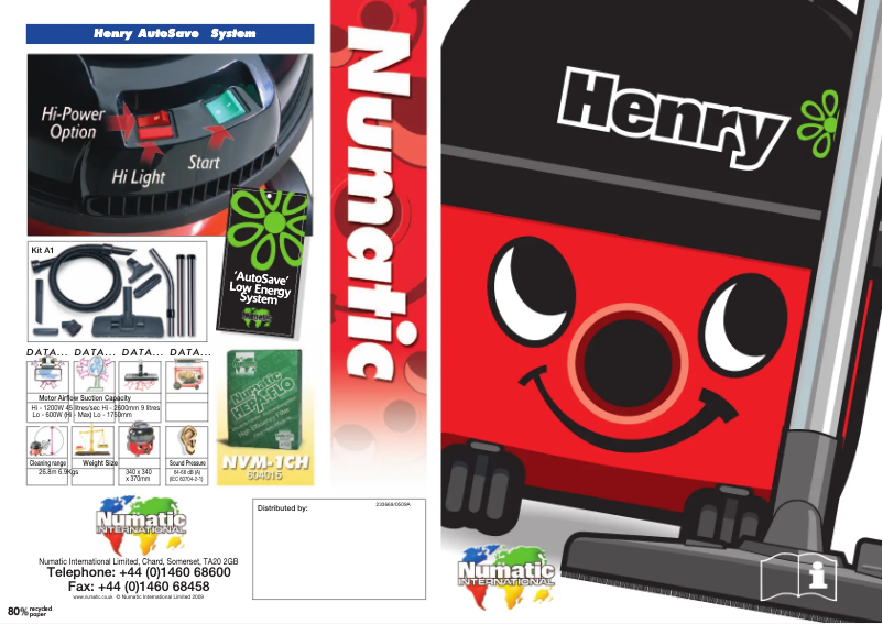 Página 1 del manual Manual de usuario Numatic Henry Gold HVR200G-22