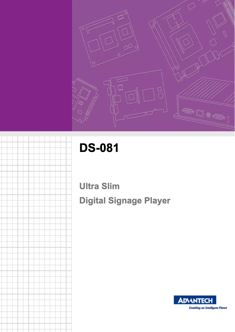 Página 1 del manual Manual de usuario Advantech DS-081