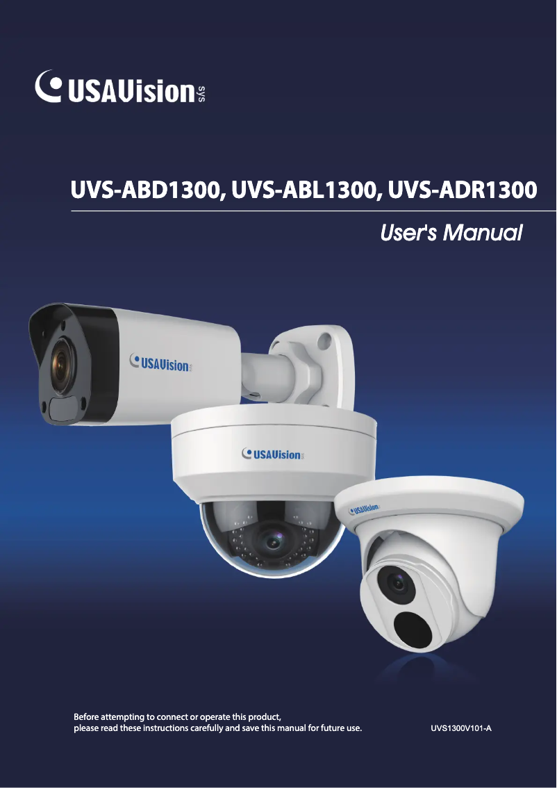 Page 1 de la notice Manuel utilisateur Geovision UVS-ADR1300