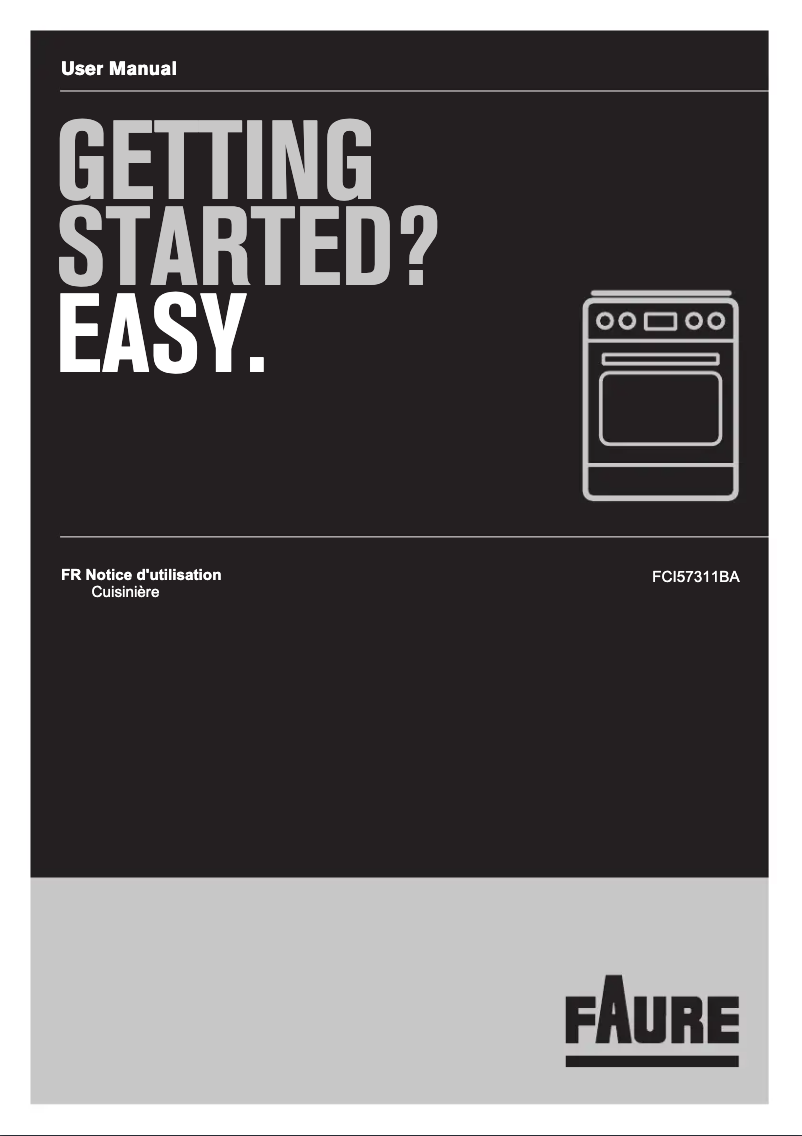 Page 1 de la notice Manuel utilisateur Electrolux FCI57311BA