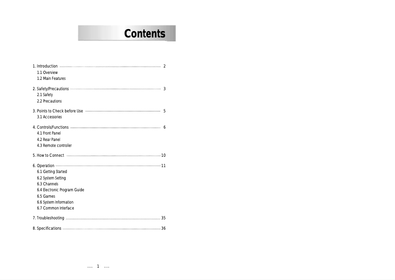 Image de la première page du manuel de l'appareil 2000