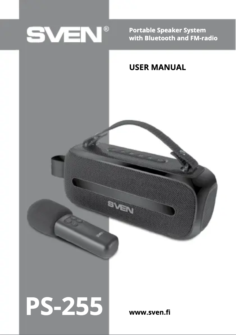 Página 1 del manual Manual de usuario Sven PS-255