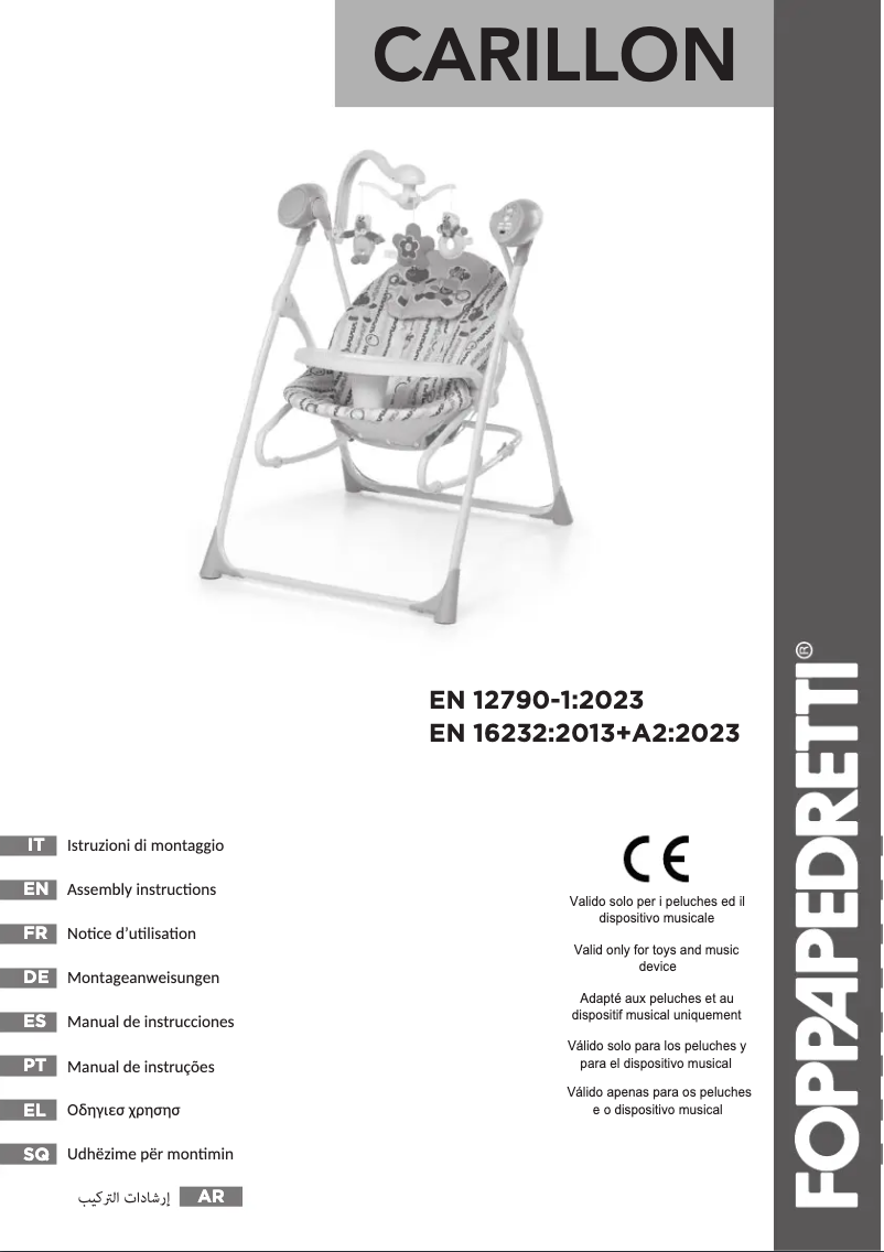 Page n°1 - Manuel utilisateur Foppapedretti Carillon