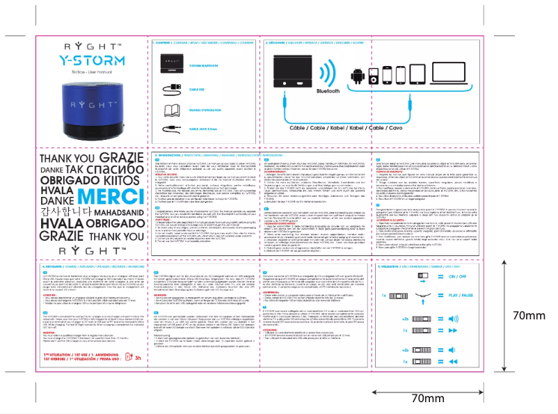 Página 1 del manual Manual de usuario Ryght Y-Storm