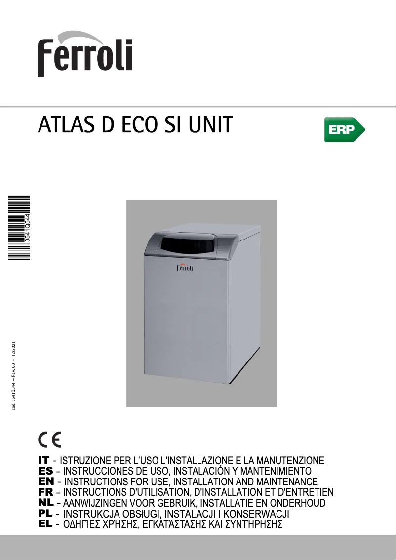Page n°1 - Manuel utilisateur Ferroli Atlas D Eco Si Unit
