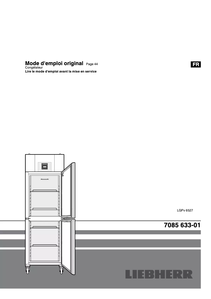 Image de la première page du manuel de l'appareil LGPv 6527 MediLine