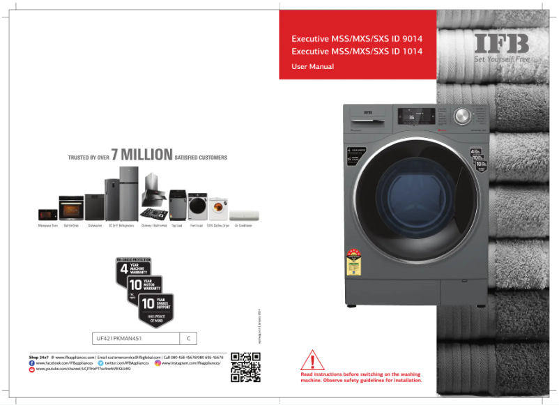Image de la première page du manuel de l'appareil Executive MXS ID 1014