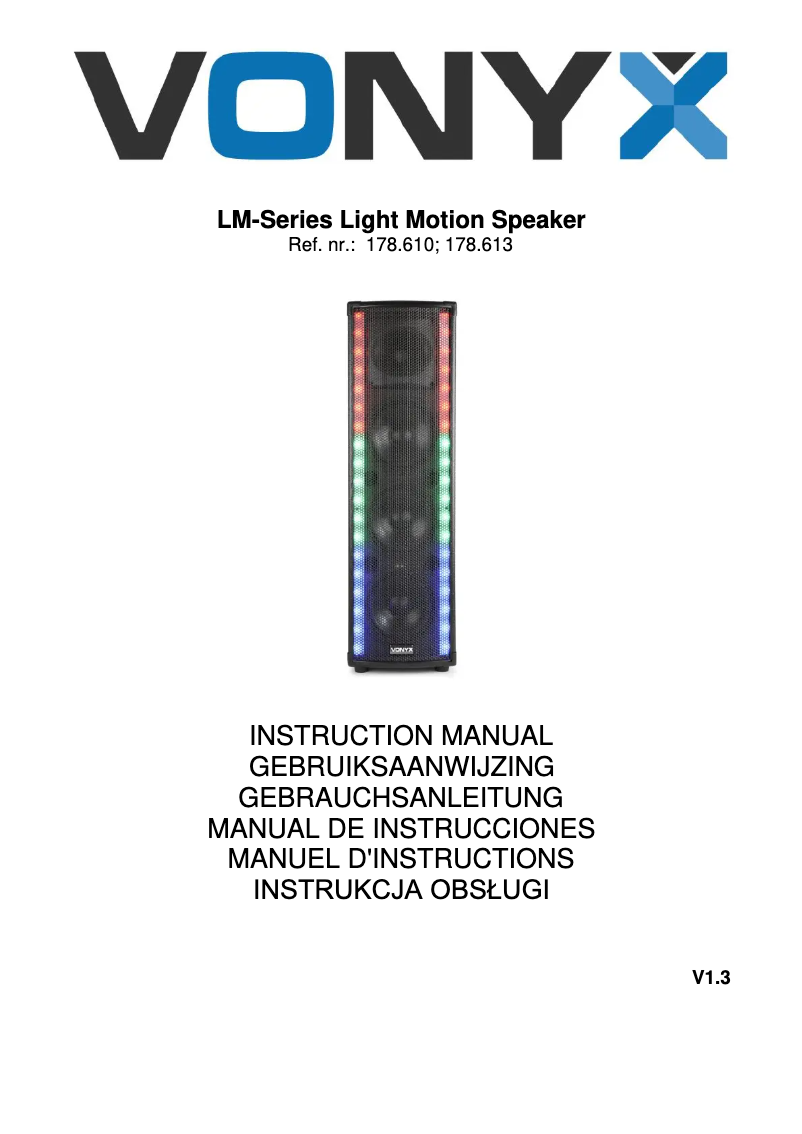 Página 1 del manual Manual de usuario Vonyx LM54